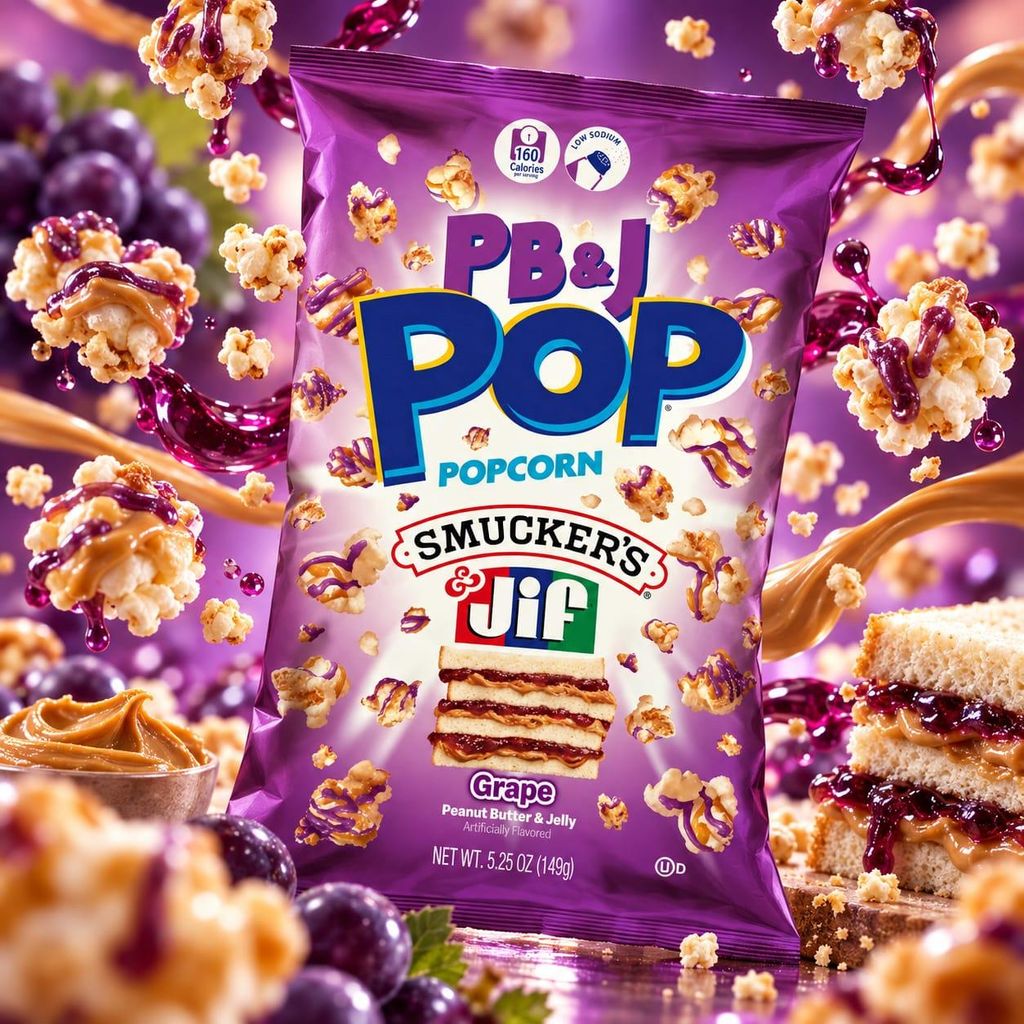 Palomitas de maíz con sabor a sándwich de mantequilla de Imagen del producto 