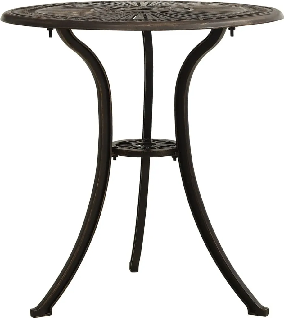 Tavolo Garden Bronze 62x62x65 Alluminio Pressofuso | Qualità Premium