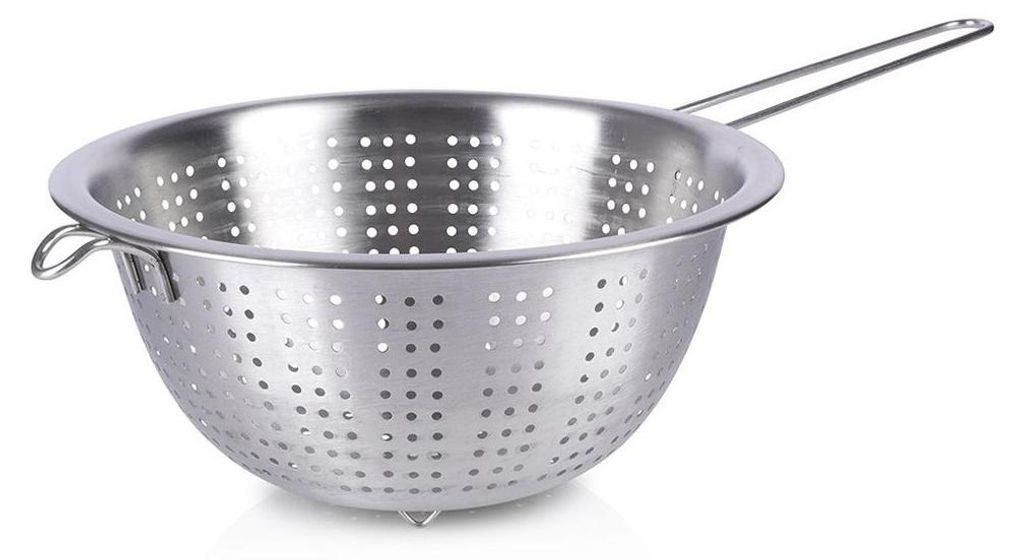 Colino da cucina tondo 21 cm - Acciaio inox, manico, Immagine del prodotto 