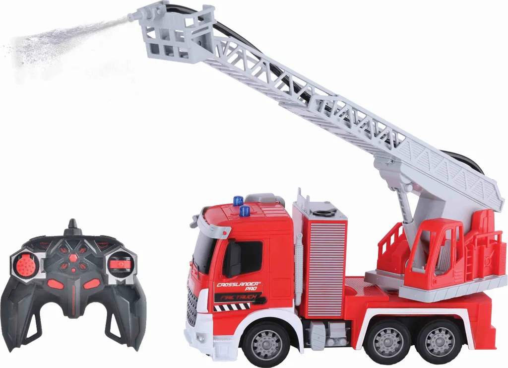 Crosslander PRO Camion de pompiers télécommandé avec grande échelle