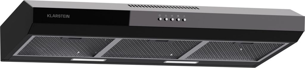 A studio shot of a kitchen range hood.