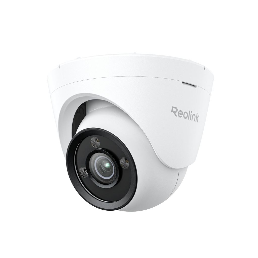 A white Reolink CX820 4K 8MP ColorX Dome PoE security camera is shown against a white background.