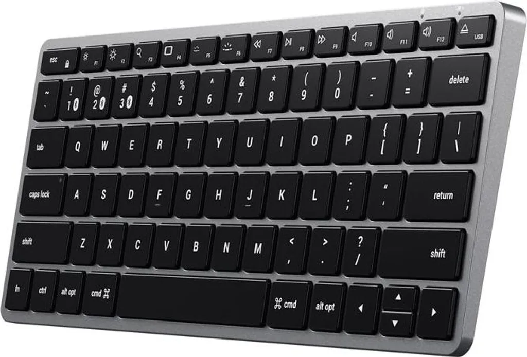 Clavier Rétroéclairé Satechi Slim X1 Bluetooth Compact en Aluminium Noir - 3