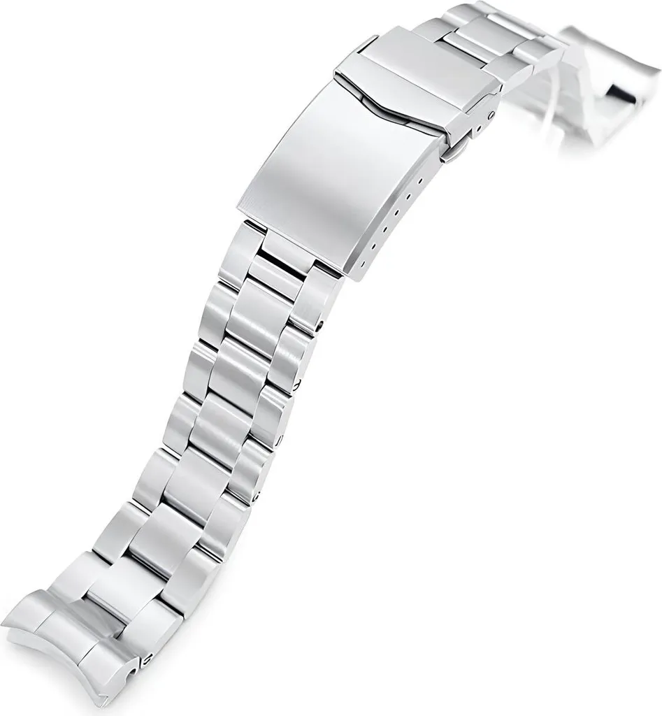 Bracelet MiLTAT Acier Inoxydable Maillons Massifs pour Seiko Baby MM 200