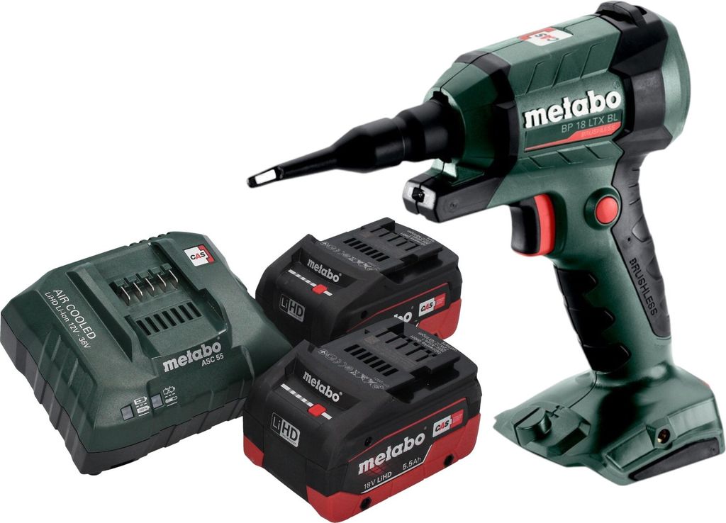 Metabo BP 18 LTX BL Akku Blaspistole 18 V Brushless + 2x Produktbild 
