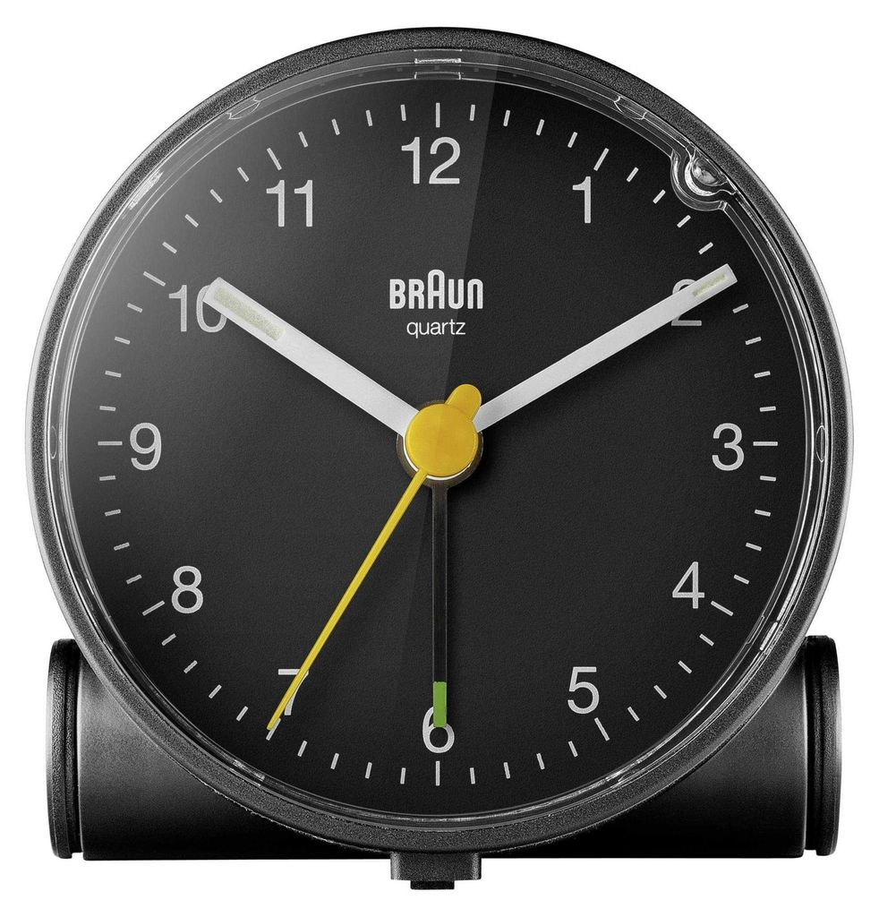 Braun BC01 - Sveglia - rotonda - Quarzo - Da tavolo - Nero Immagine del prodotto 