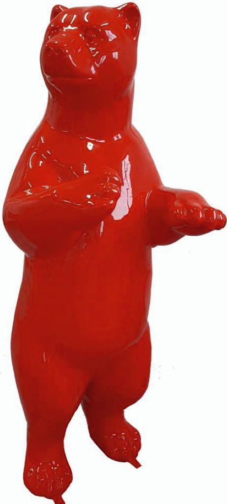Ours rouge 180cm de haut Figurine de Image du produit 
