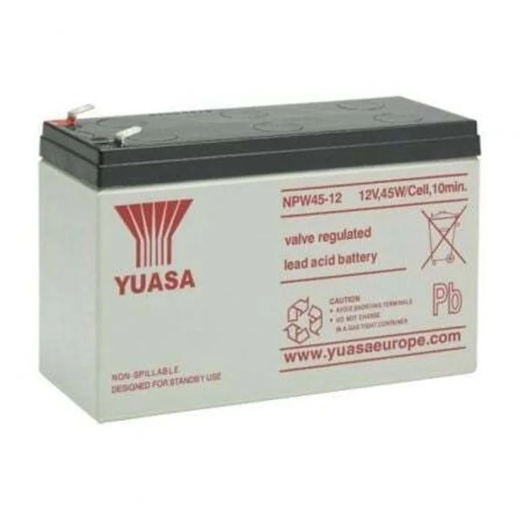 Batterie de Remplacement 12V 9Ah pour Onduleur Phasak - Prise EU 220V Blanc