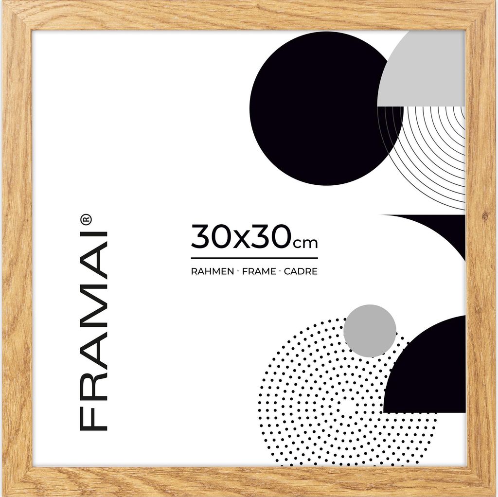 A product shot of a picture frame with abstract graphics.