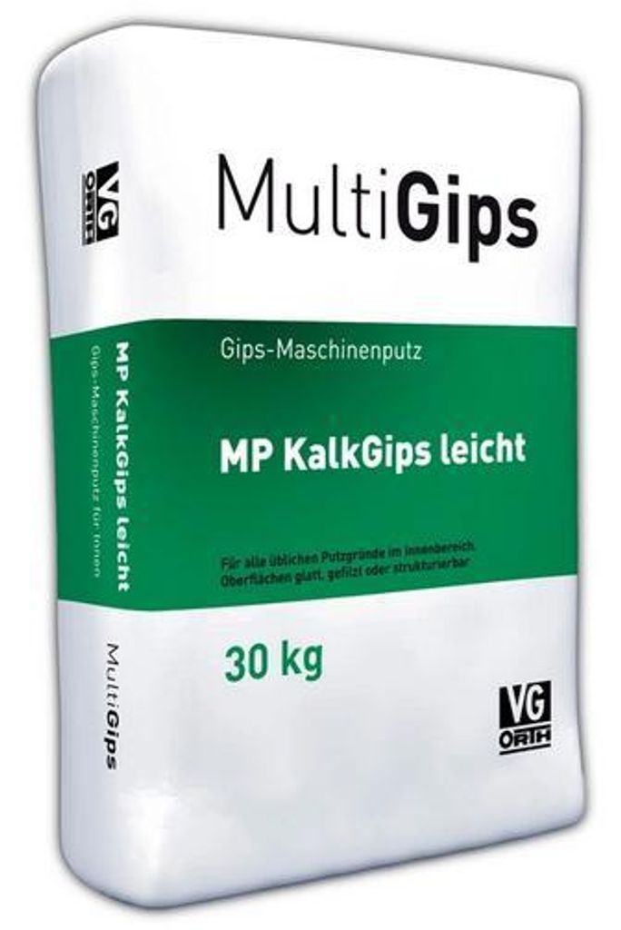 VG-Orth MultiGips MP KalkGips leicht Maschinenputz Gips Produktbild 