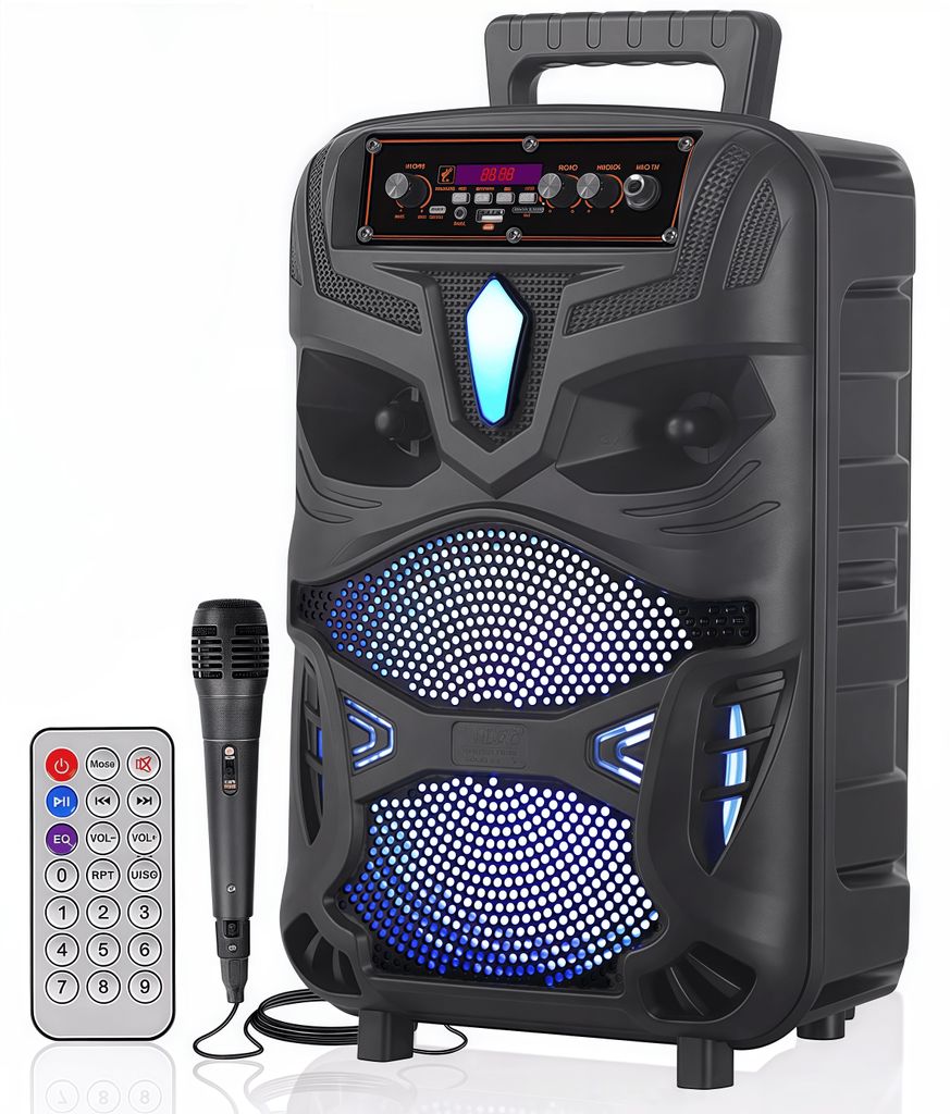 Tragbarer Lautsprecher, Bluetooth 5.0 Karaoke-Lautsprecher Produktbild 