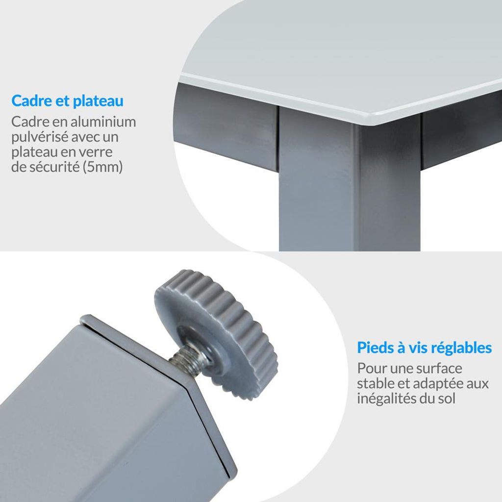 CASARIA® Salon de jardin aluminium 8 personnes table Image du produit 