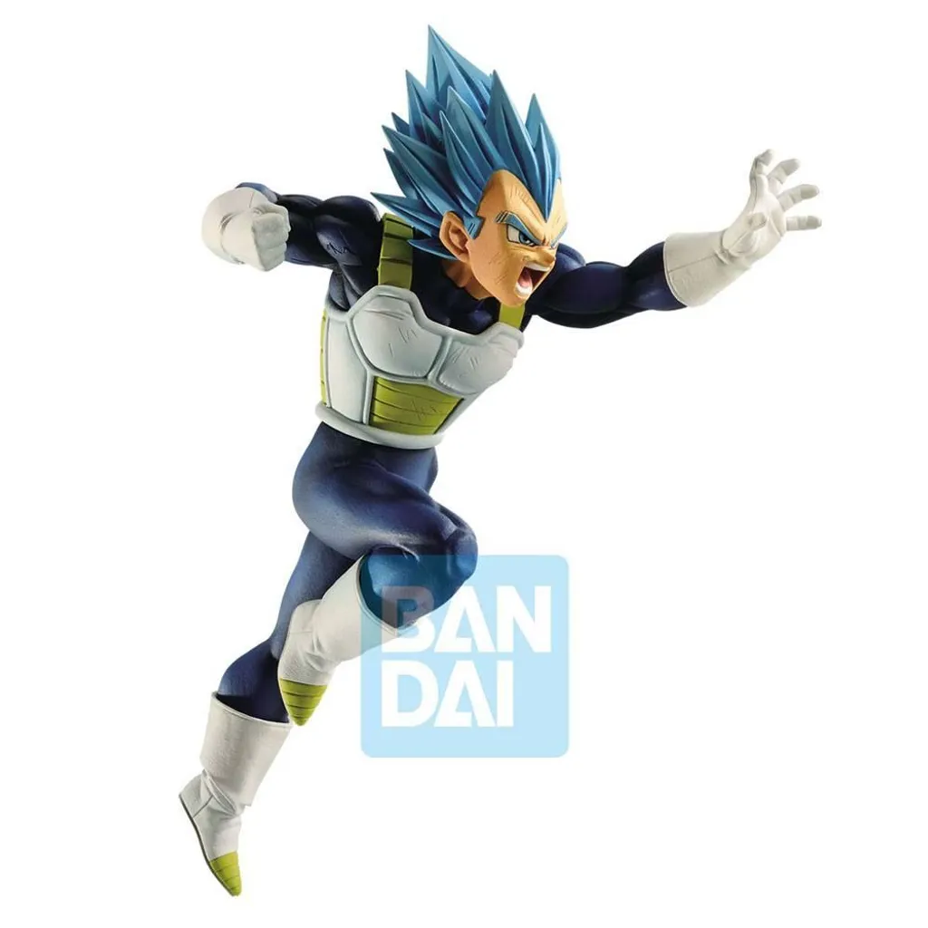 Statuette Vegeta Super Saiyan Blue 16 cm avec détails de combat