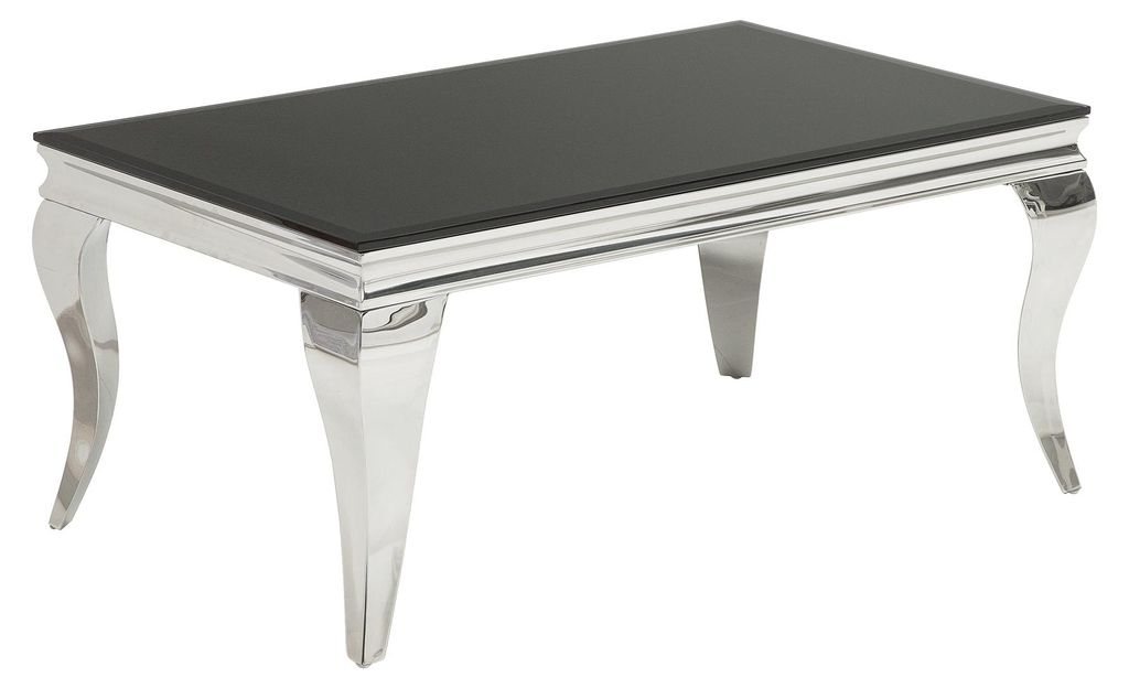 Moderní konferenční stolek Barock 100 cm černý Obrázek produktu 