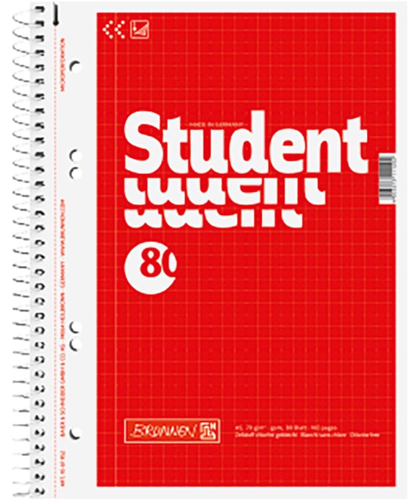 Collegeblock kariert A5 Student Produktbild 