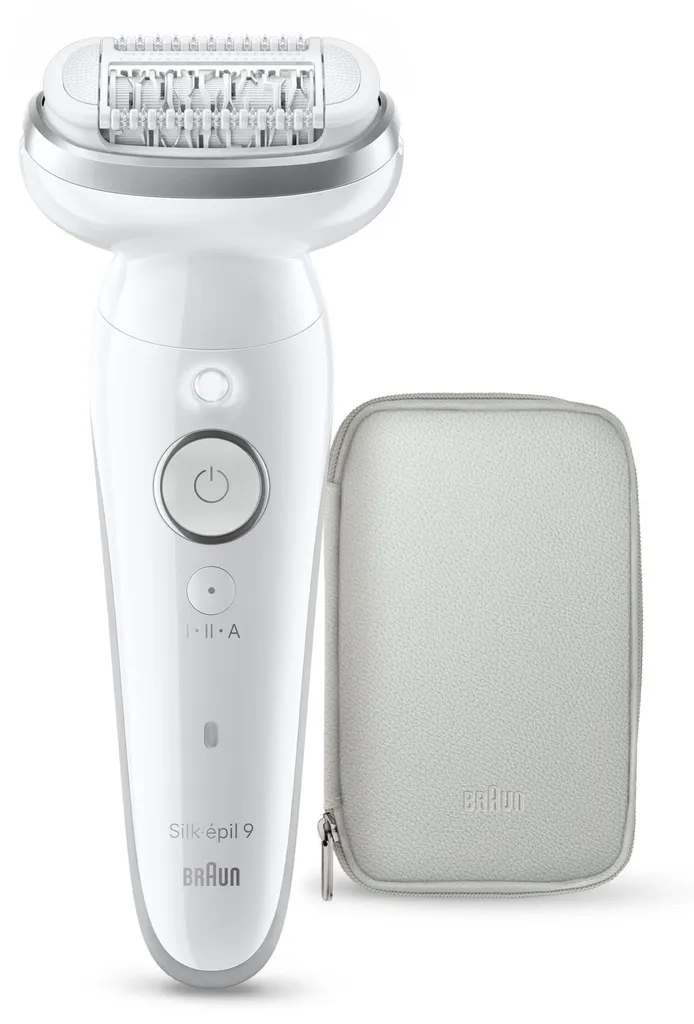 Braun Silk-épil 9 Épilateur Argent : capture les poils de 0,5 mm sans fil