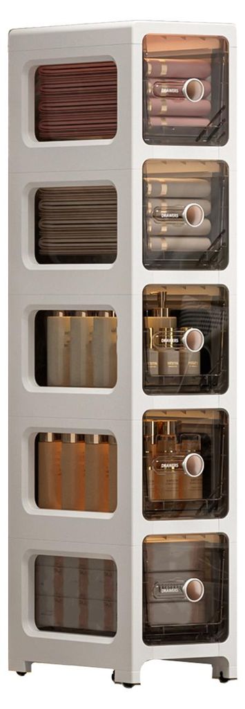 Schmaler Kommodenschrank, Badezimmer-Aufbewahrungsturm mit mehreren Schubladen, schlanke Kommode/Schublade für Wäscheschrank, Schlafzimmer, klein...