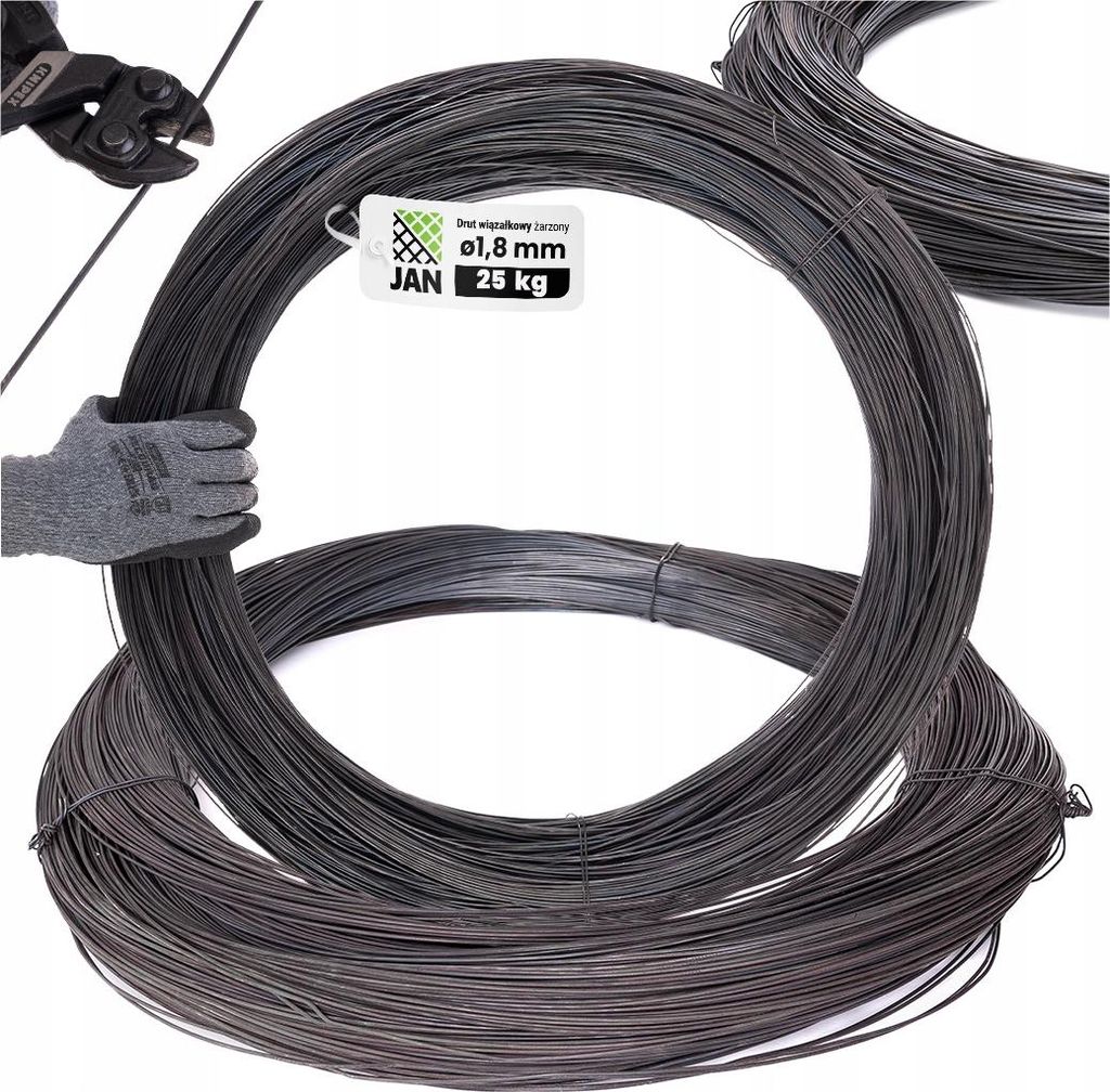 Bewehrungsdraht - Fi 1,8 Mm - 1250 m - Vergütet - Korrosionsbeständig - 25 kg