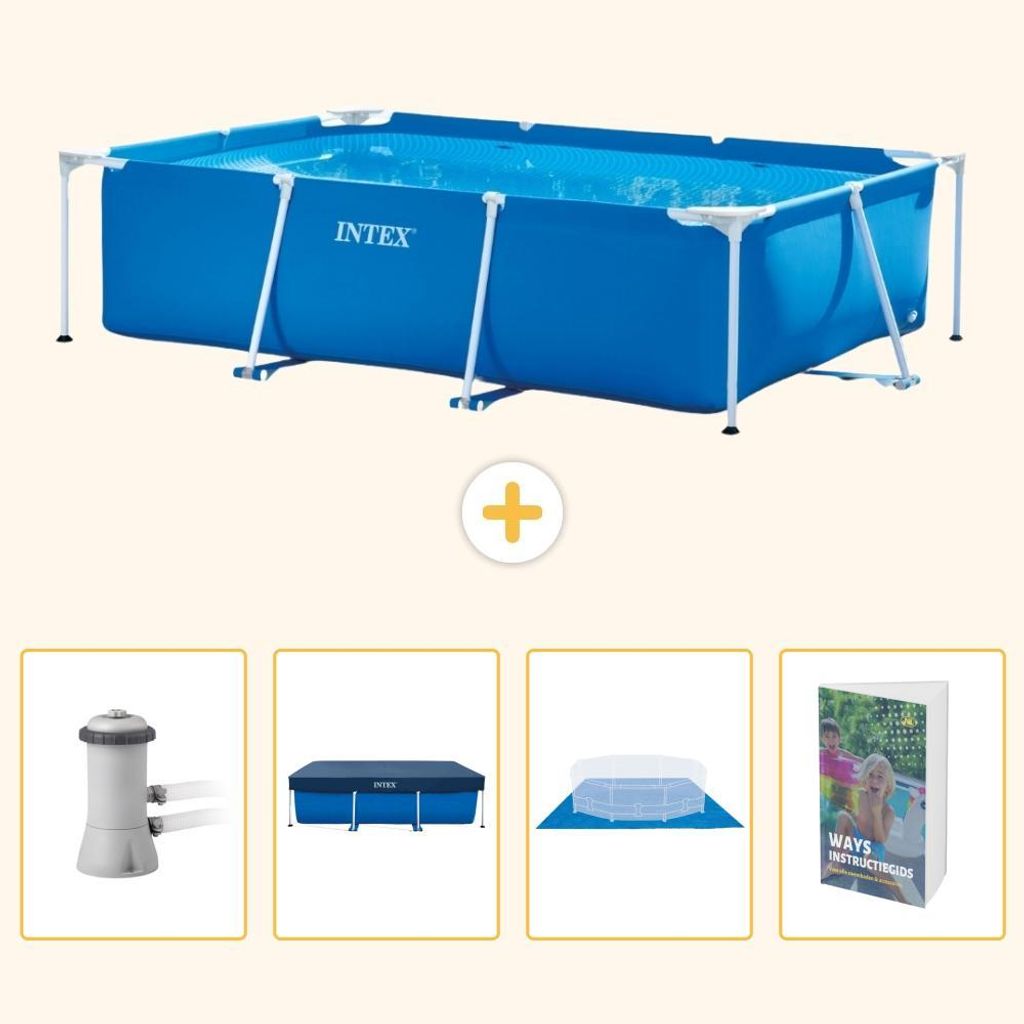 Rechteckiger Frame Pool - 300x200x75 cm - 5-teilig SCB117 Produktbild 
