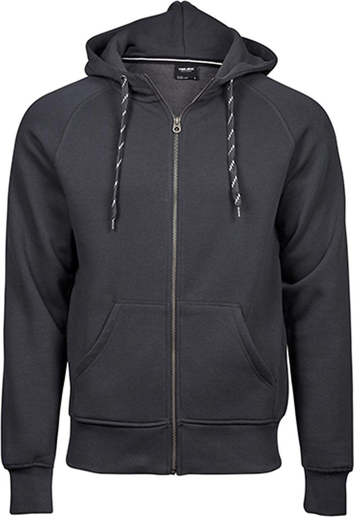 Tee Jays 5435 | Hooded Zip-Sweat Jacket - Farbe: Dark Grey (Solid) - Größe: XXL