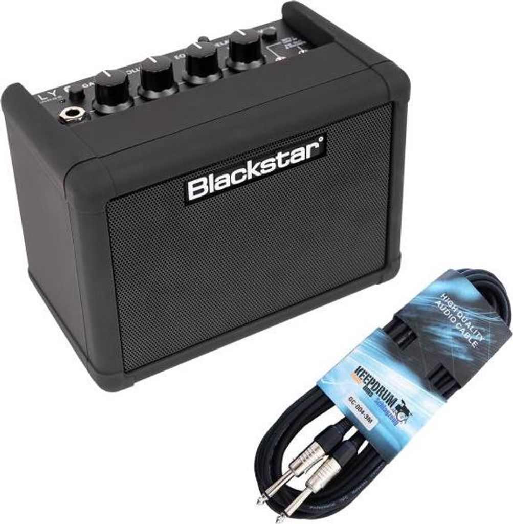 Blackstar Mini-Gitarren-Verstärker Fly 3 Charge mit Kabel