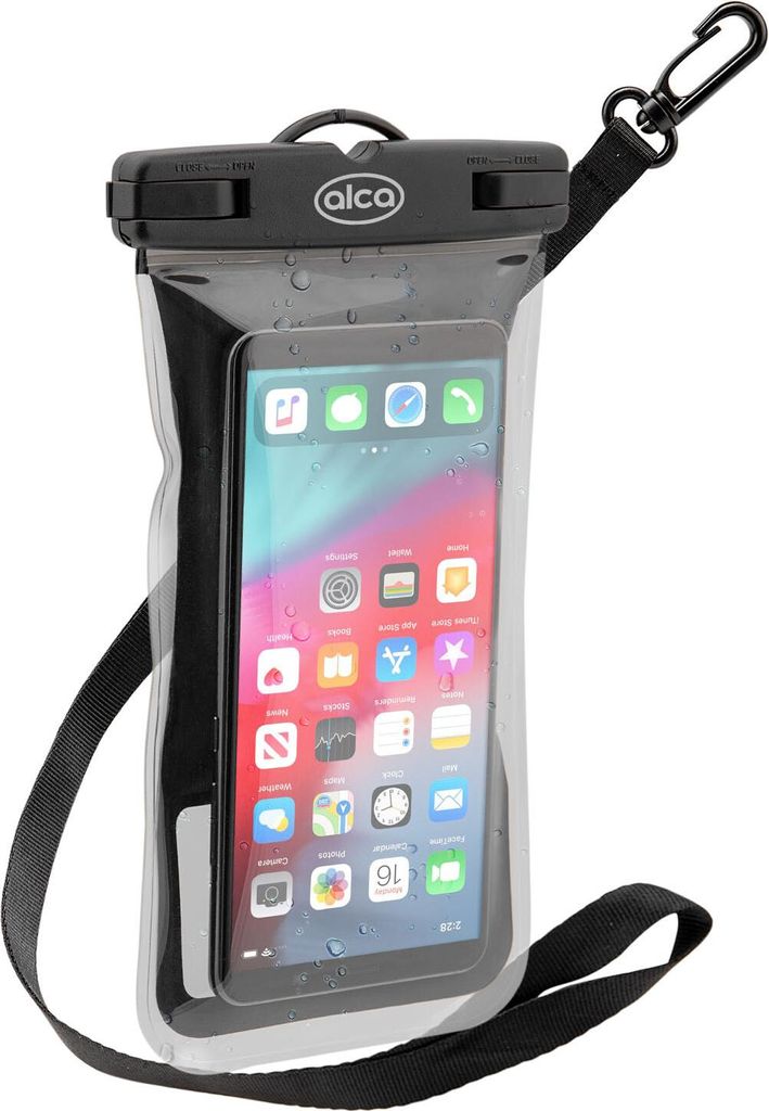 alca Wasserdichte Handyhülle floating Smartphones Unterwasser Handytasche IPX8 bis zu 6,6 Zoll Case passend für iPhone 15 16 17 Samsung S26 etc.