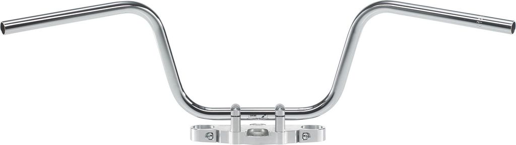 Lenker Stahl 25Mm Hoch Apehanger Verchromt Glänzend Produktbild 