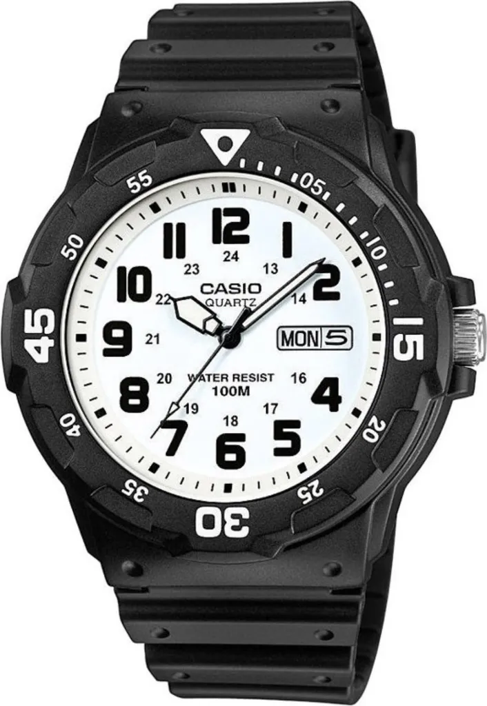 Casio MRW200H-7B Orologio Unisex Casual Nero Bianco Ideale Regalo