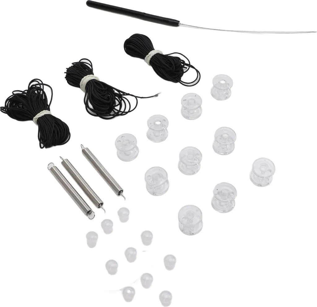 Kit Riparazione Tende Plissettate Day&Night Nero - 5 Fili Da 6m, Accessori Per Tende Camper - 3