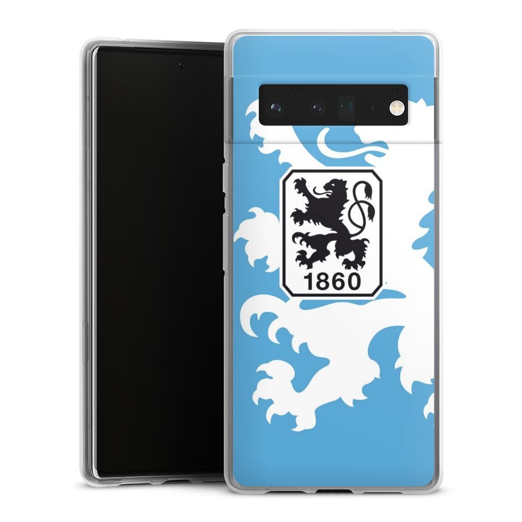 DeinDesign Handyhülle für Google Pixel 6 Pro Silikon Hülle Case Smartphone Schutzhülle Offizielles Lizenzprodukt TSV 1860 München Wappen