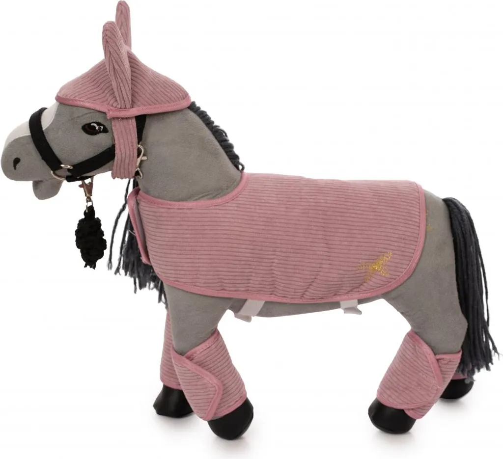 Accessoires Mini Cheval Corduroy Rose - Textile Doux By Astrup 30cm