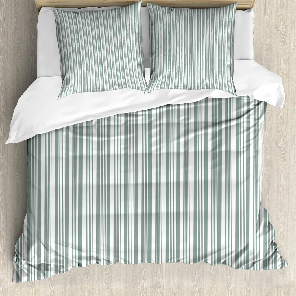 Sacco Copripiumino ABAKUHAUS Verde Salvia Design Retrò Anallergico