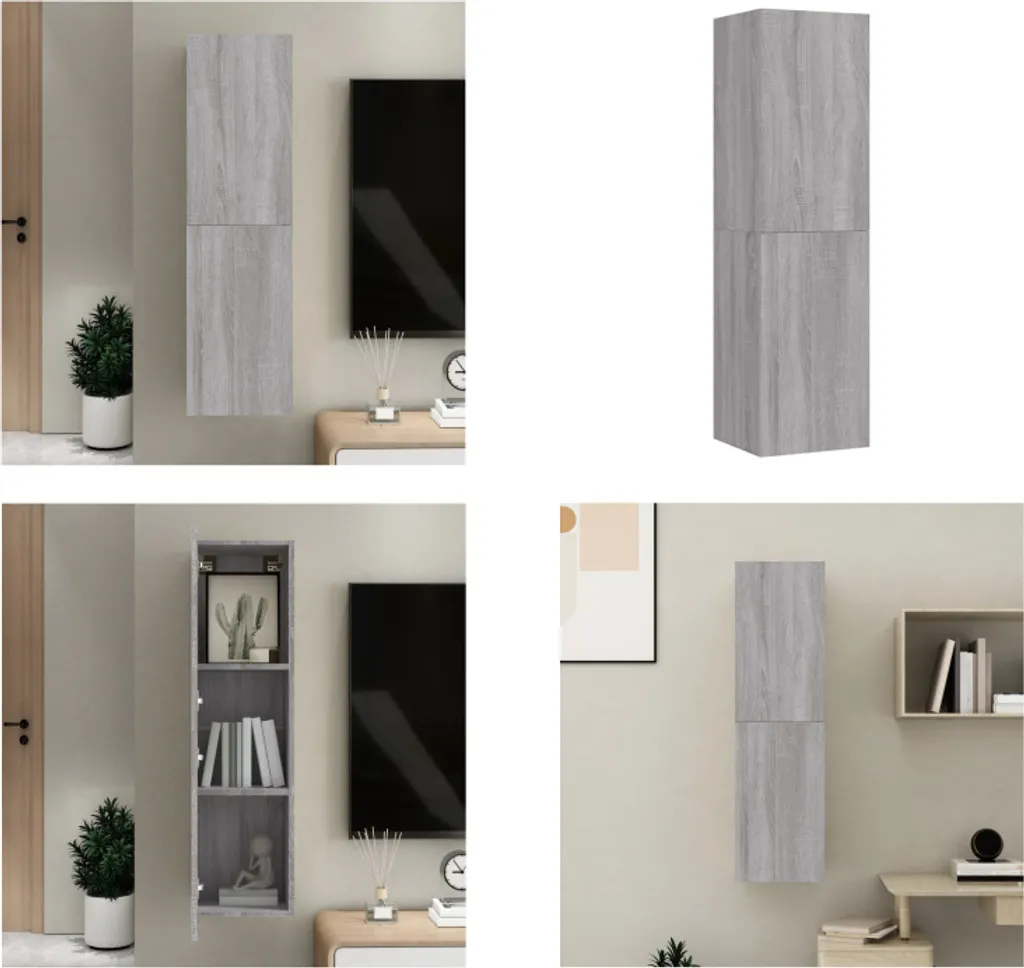 Offerta Mobile TV a Parete 110cm vidaXL - Grigio Sonoma Robusto