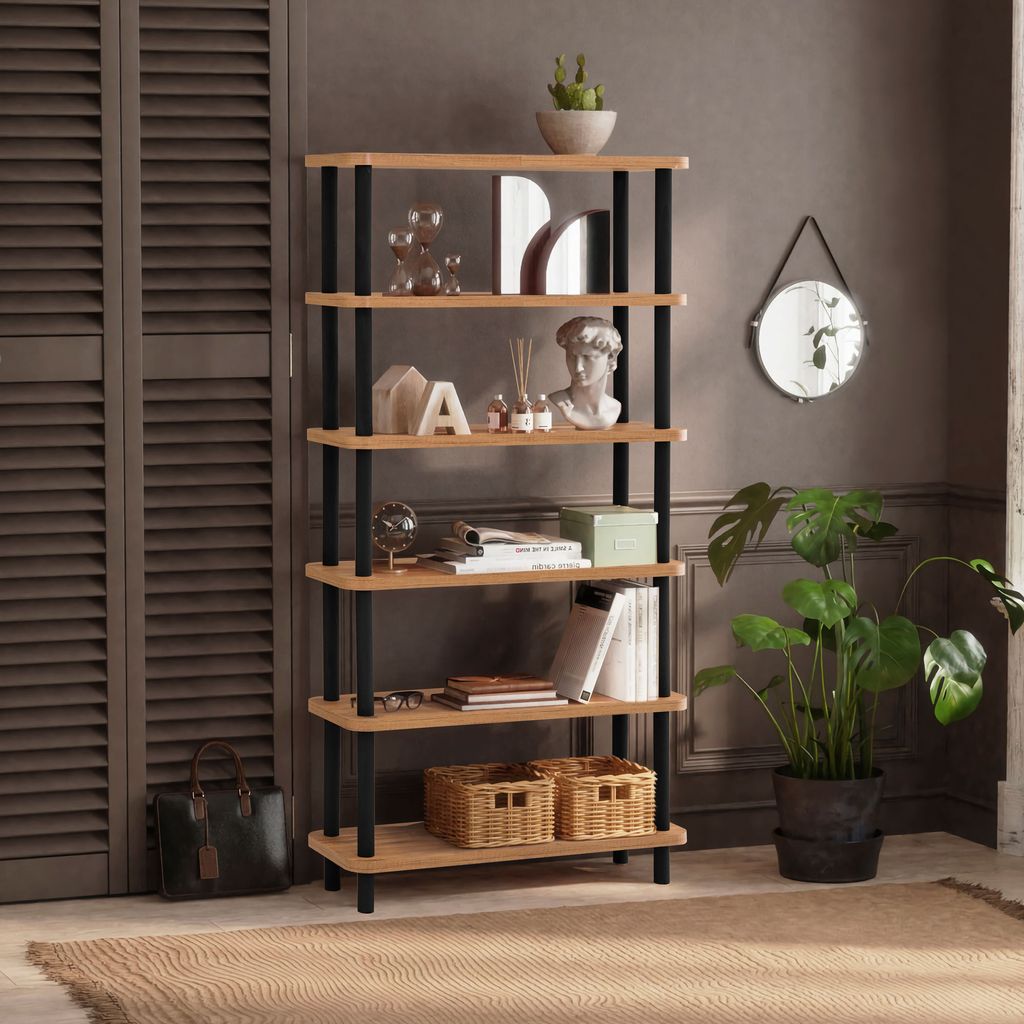 Skye Decor, Gala - Black, Bücherregal, Schwarz, 100 % Produktbild 1