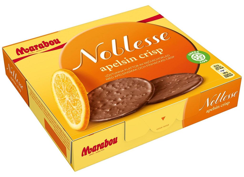 Marabou Noblesse Apelsin Crisp 150g Produktbild 