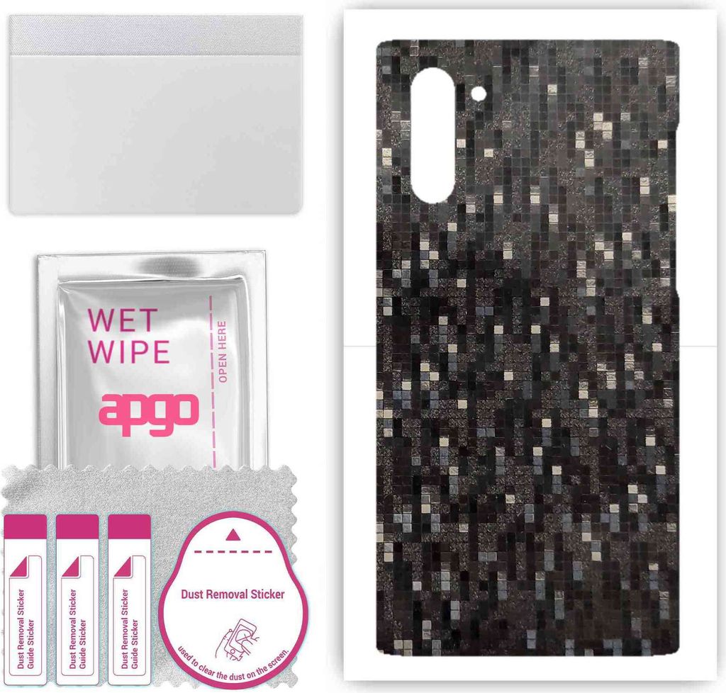 apgo Rückseite Schutzfolie, Skin, kompatibel mit Samsung Galaxy Note 10, Hinten Displayschutzfolie aus Vinylfolie, kratzfest, einfache Montage - C...