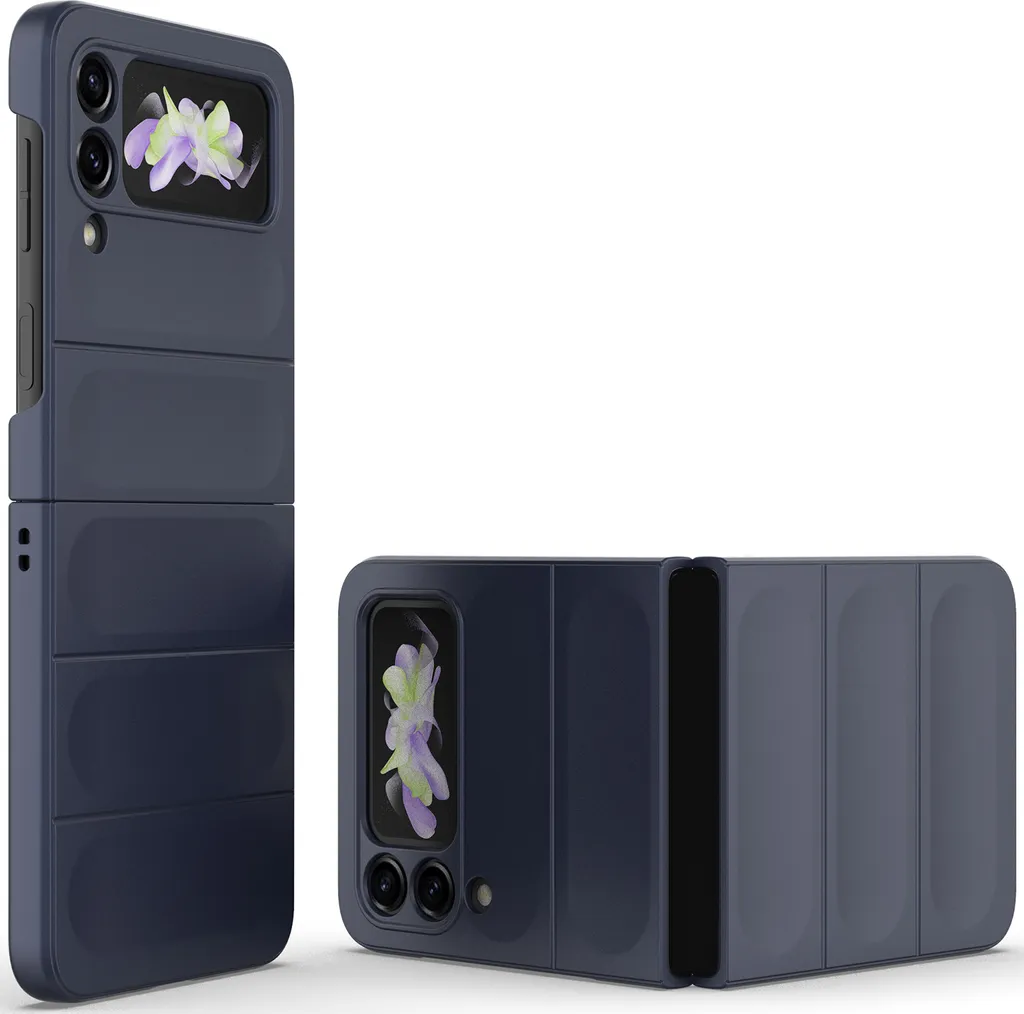 Migliore Custodia Samsung Z Flip 3 5G Blu - PC Rigido Opaco Shockproof