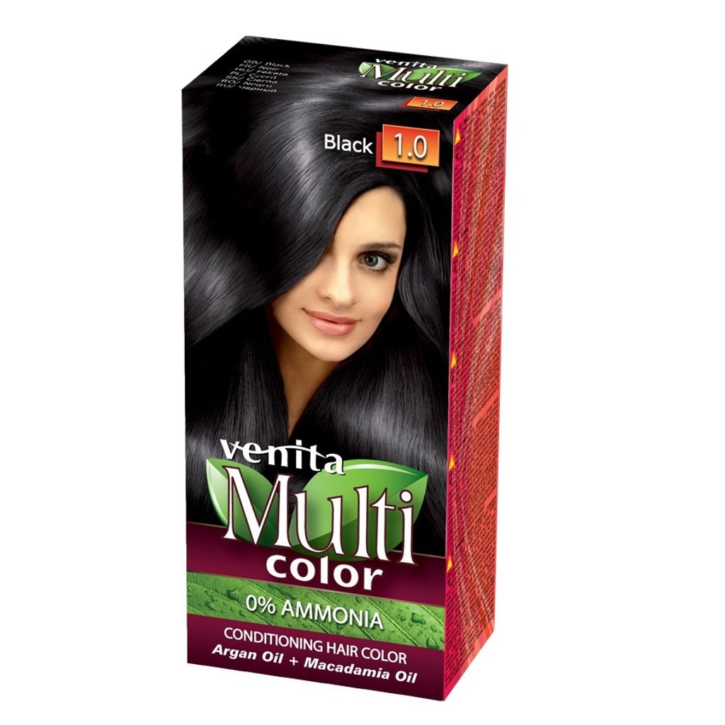 VENITA MultiColor Hair Care Hair Dye 1.0 Black 100ml