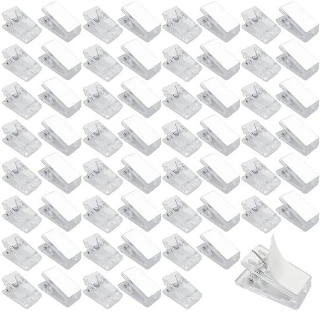 Fixation murale pour photos et notes, 60 attaches adhésives à ressort