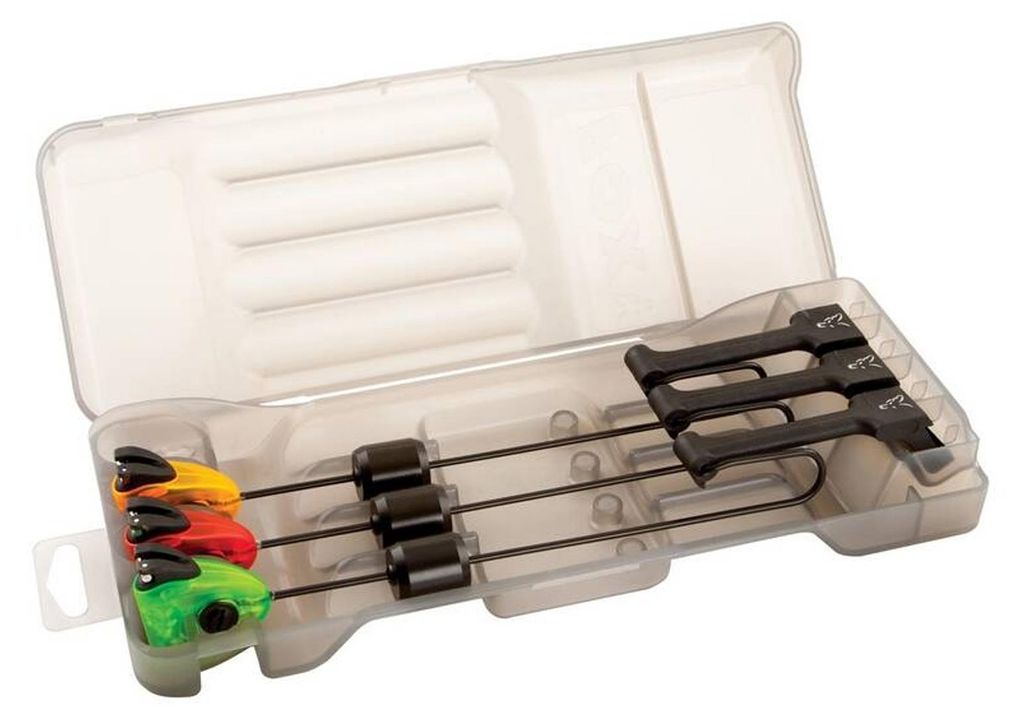Fox Fishing MK3 Swinger 3 Rod Set Grün-Orange-Rot Bissanzeiger