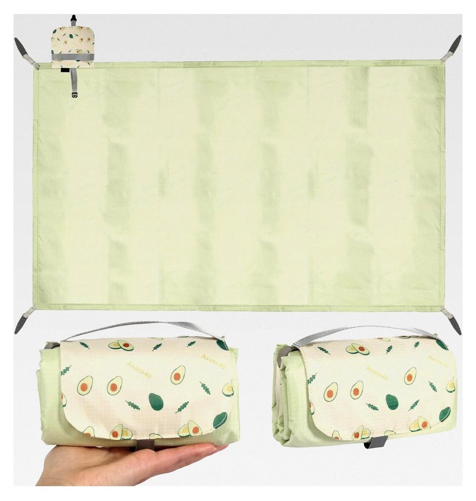 150 x 210 cm Wasserdichte Picknickdecke – Ultradünn & Kompakt für Outdoor, Camping, Strand und Park