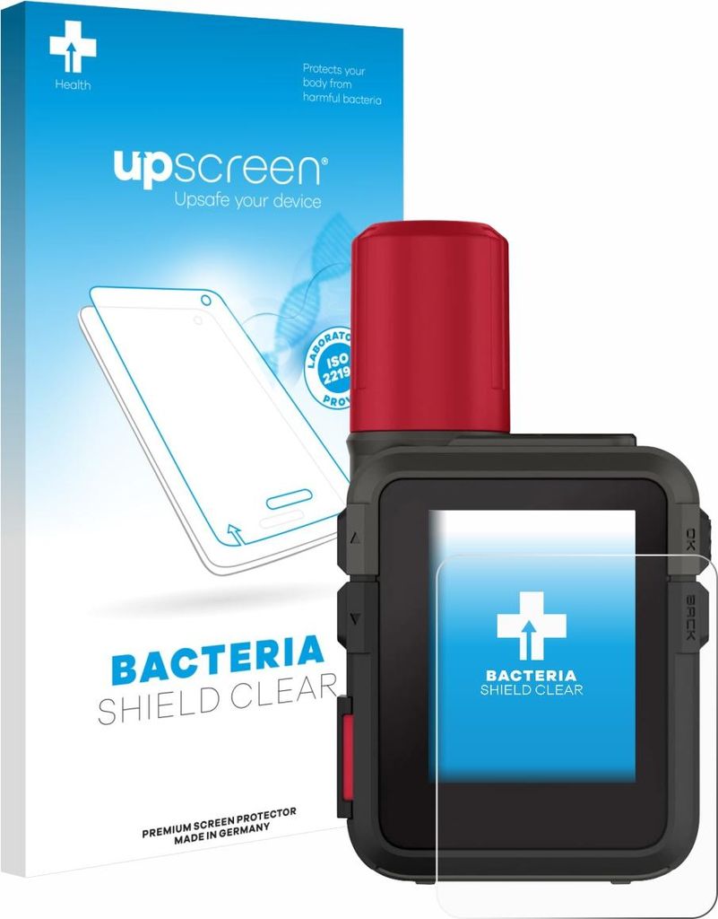 upscreen Schutzfolie für Garmin inReach Mini 3 Plus Displayschutz Displayschutzfolie Folie Klar antibakteriell