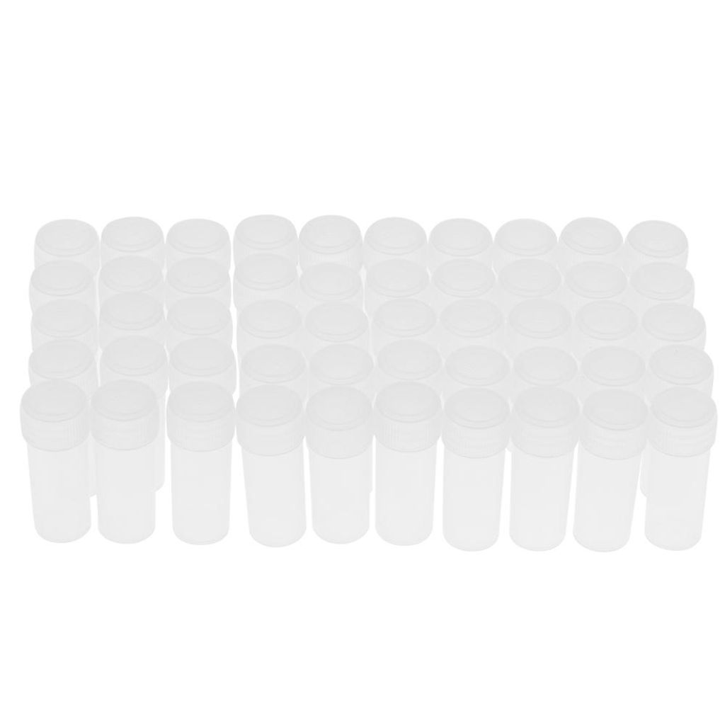 50 flacons en plastique de 5 ml pour échantillons, petits Image du produit 