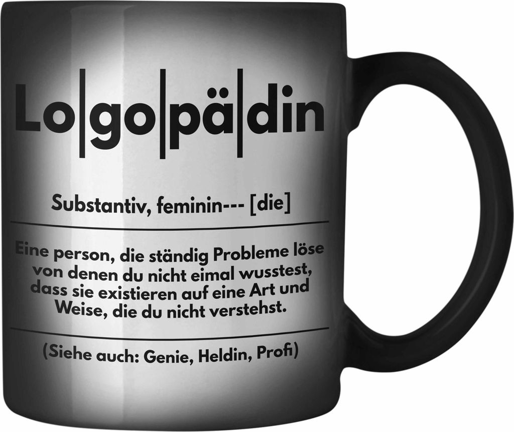 Trendation - Logopädin Definition Farbwechsel Zauber-Tasse Produktbild 