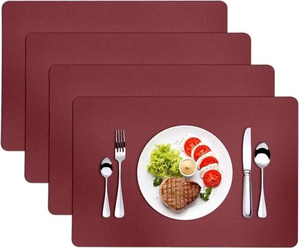 4dílná sada voděodolných kožených prostírání 45×30 cm, Obrázek produktu 