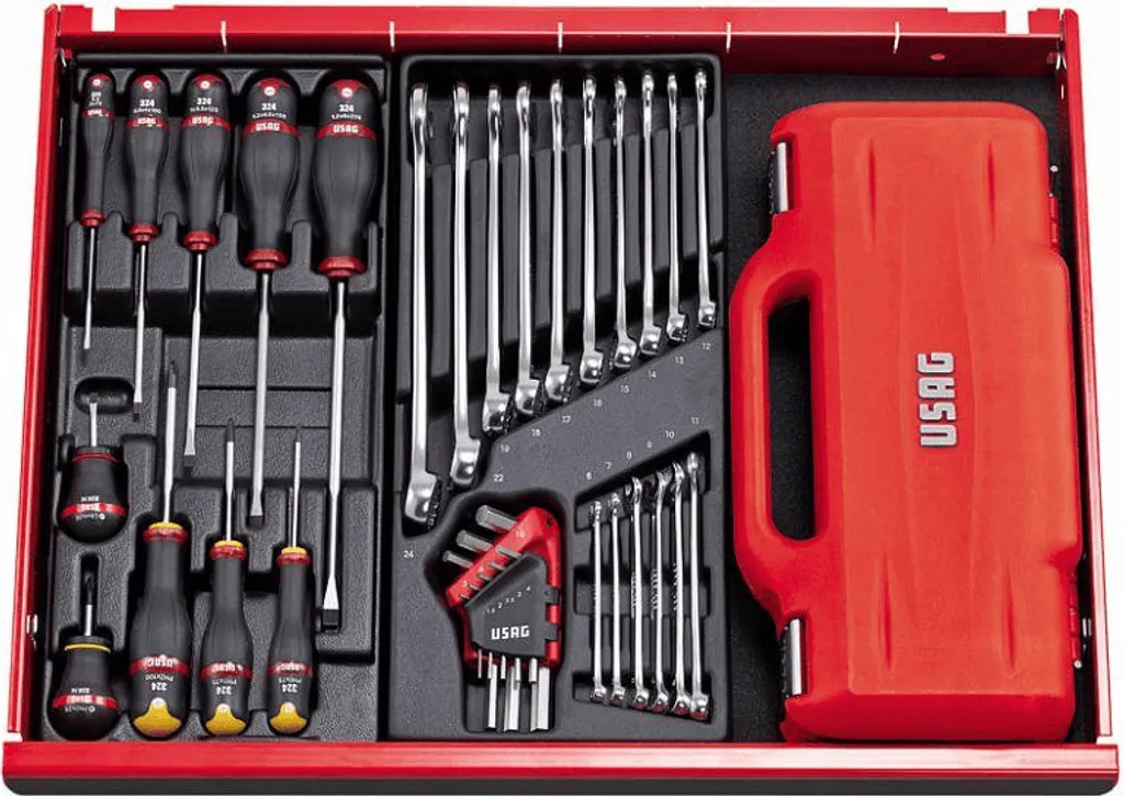 Coffret Hexagonal Modulaire USAG U06010003 en Acier Haute Qualité - 2