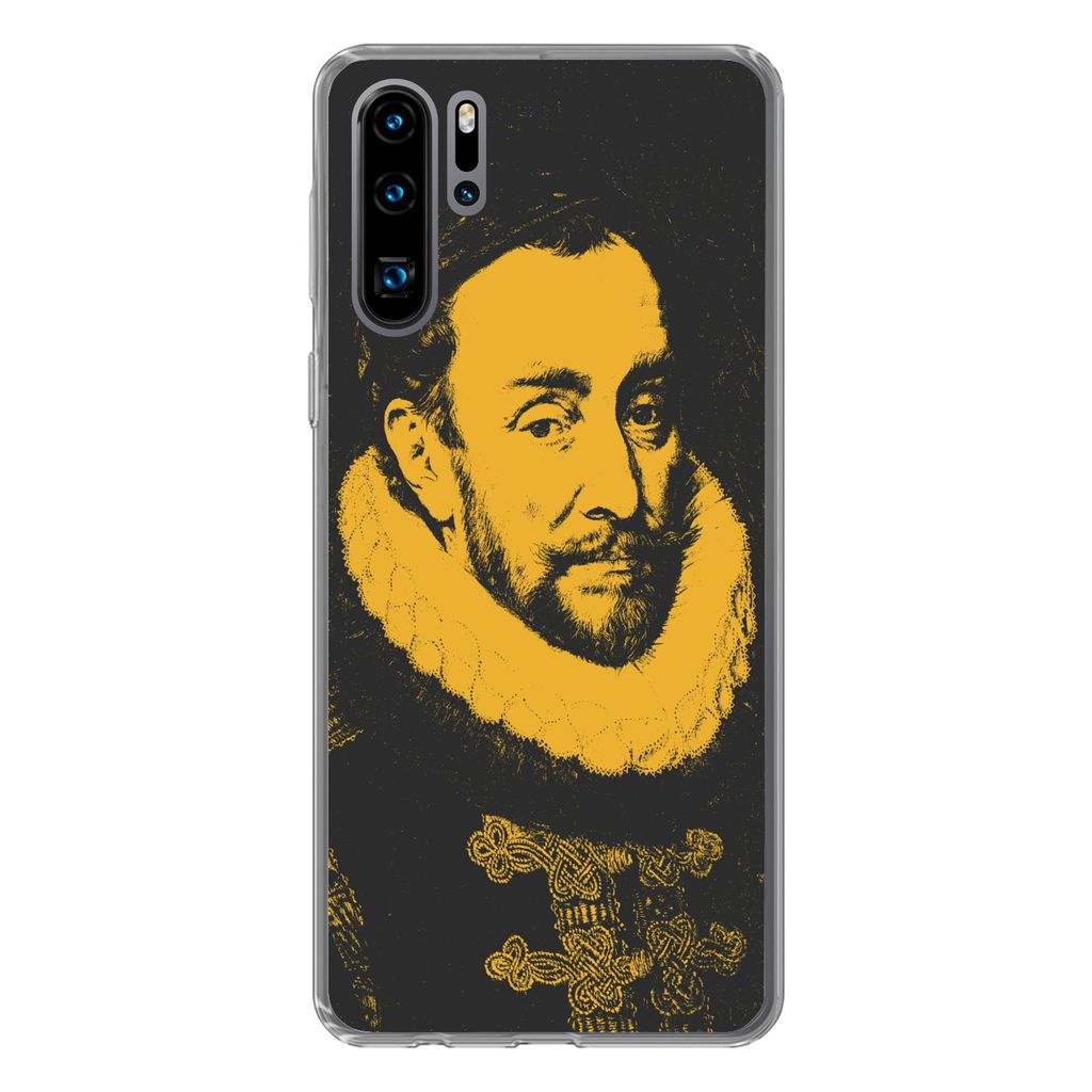 MuchoWow Handyhülle Schutzhülle Hülle für Huawei P30 Pro Wilhelm von Oranien - Adriaen Thomasz Silikon Softcase Handy Hülle - Schutzdeckel