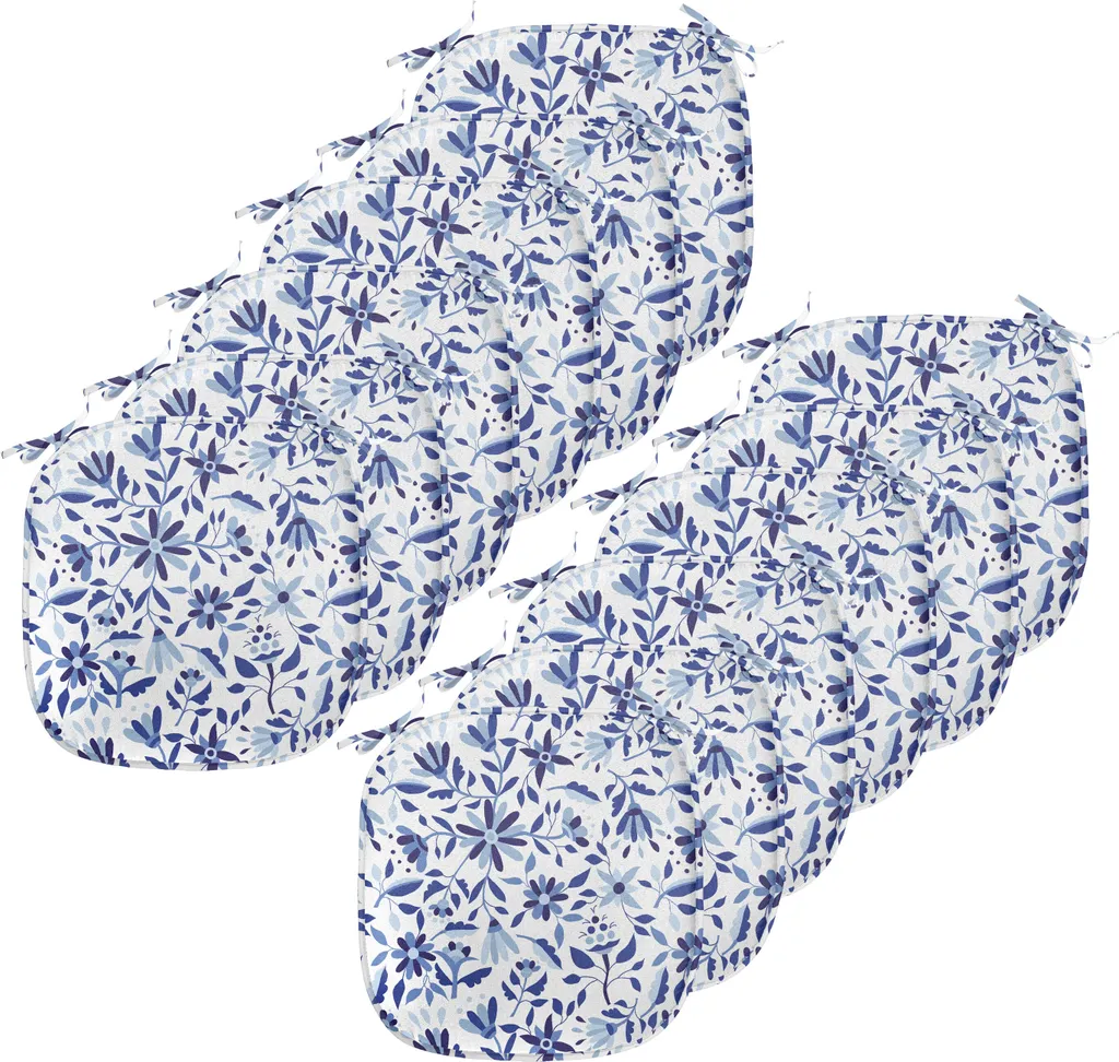 Cuscini Sedie Esterno Impermeabili 40x40 - Pack 12 ABAKUHAUS Blu