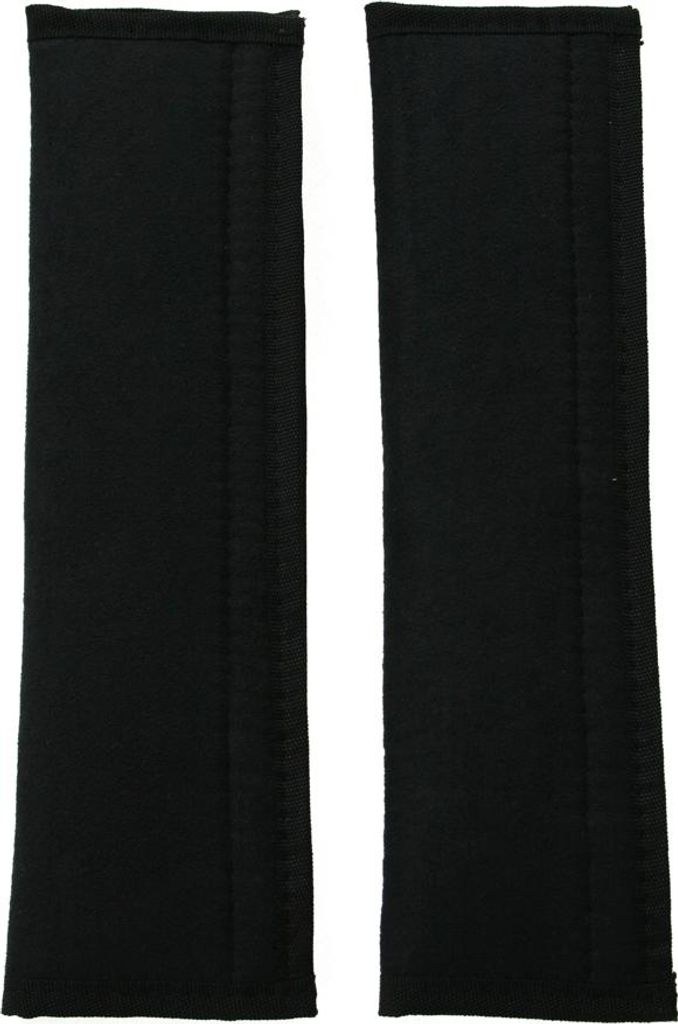 IWH KFZ-Gurtpolster Alcantara schwarz 2er Set Produktbild 