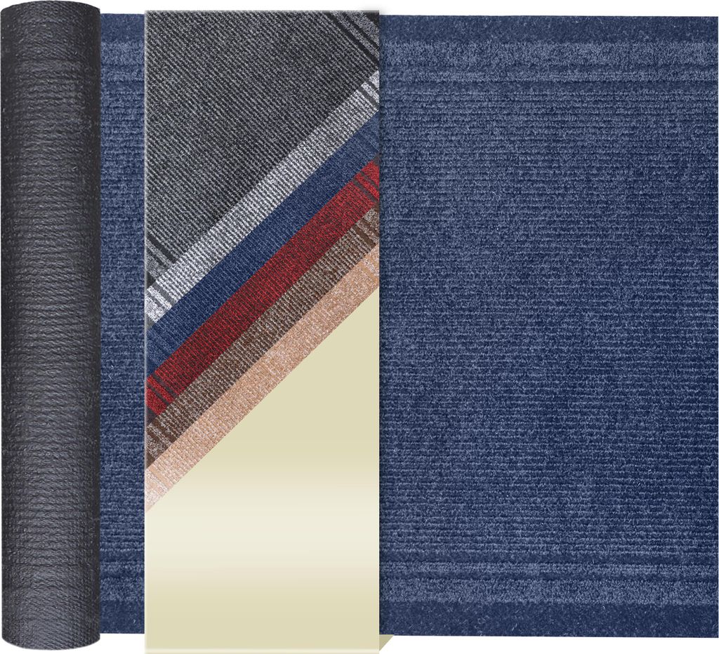 Primaflor Sauberlauf MALAGA - Blau - 0,66m x 16,50m
